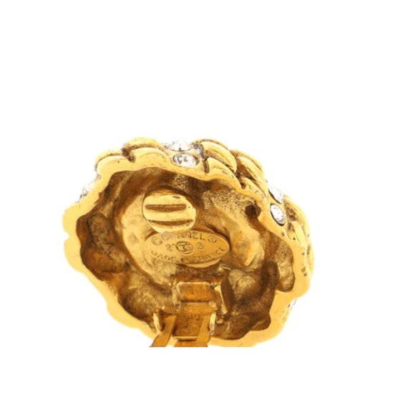 Auth Chanel Vintage Round Clip-On Earring Earrings Metal Jebwa 2J140 - Picture 4 of 4